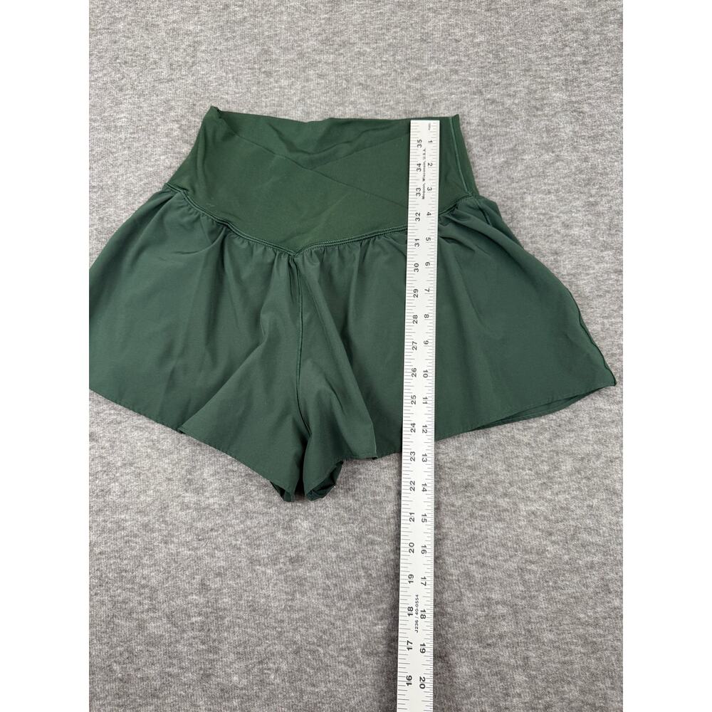 Aerie Offline Real Me Crossover Short Green size Small Athleisure Flirty Flowy - Picture 5 of 8